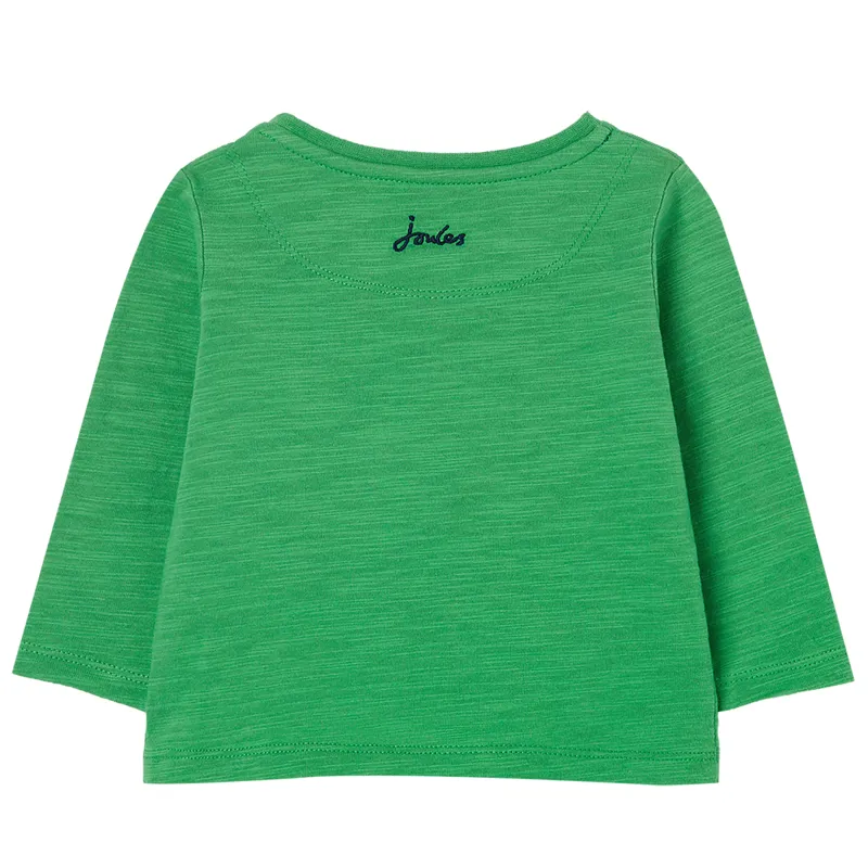 Joules Baby Tate Artwork T-Shirt - Green Cow-1